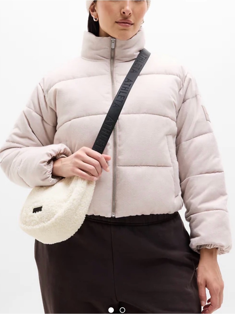 Athleta  All About Sherpa Mini Crescent Bag. New with  tag